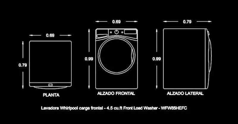 bloque autocad lavadora - Cómo conseguir bloques de AutoCAD