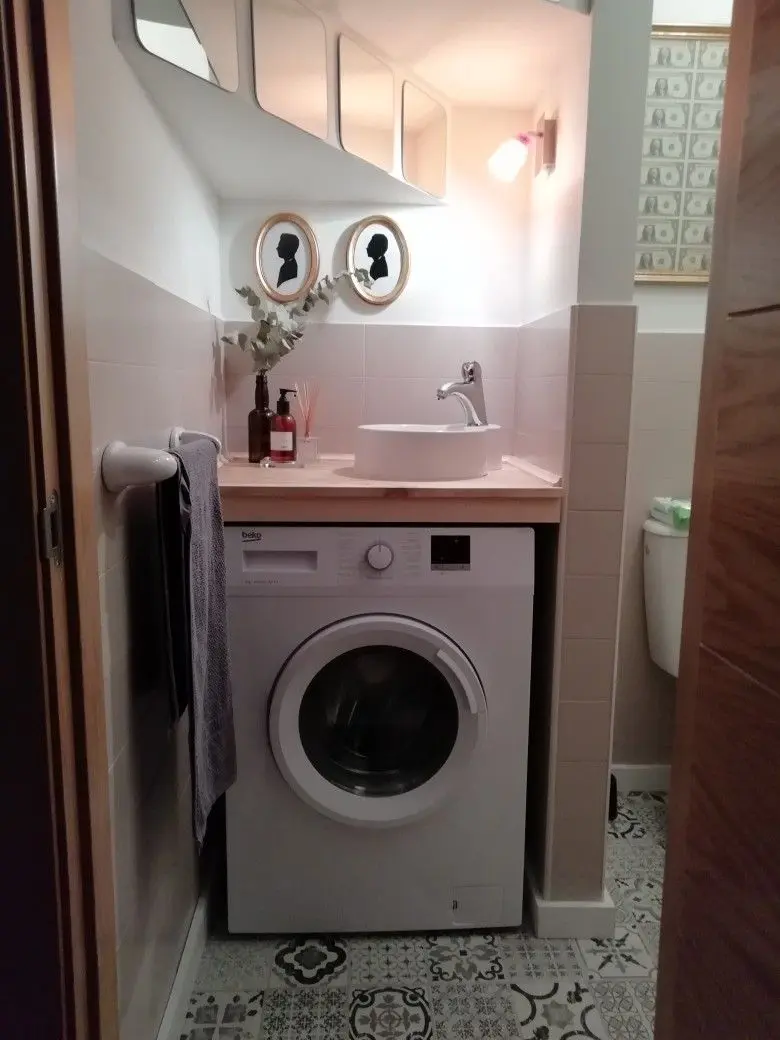 lavabo encima de lavadora - Cómo se llama la parte del lavabo dónde se va el agua