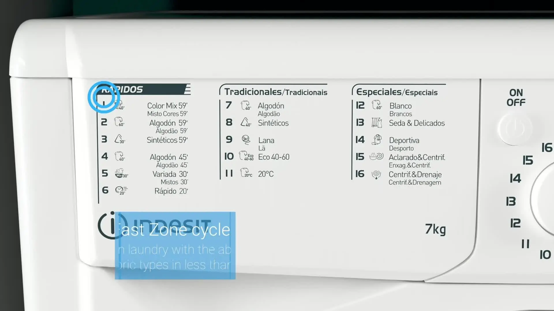 lavadora indesit instrucciones - Cuál es el programa más corto de la lavadora Indesit