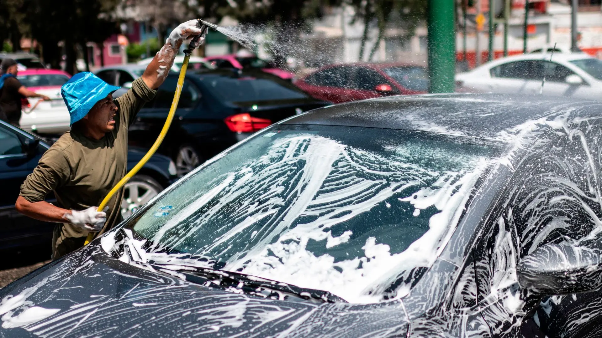 trabajo de lavador de carros - Cuántos autos se pueden lavar en un día