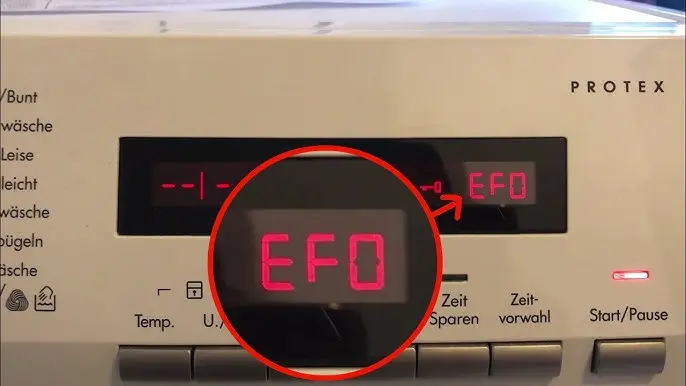 error efo lavadora aeg - Qué significa EFO en una lavadora fensa